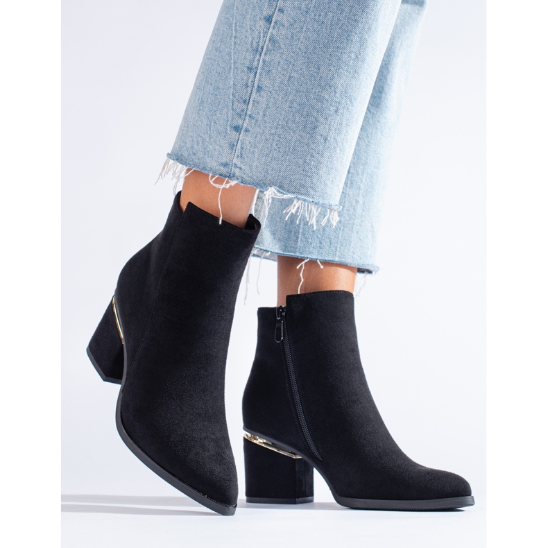 Shelovetin mustat mokkanahkasaappaat 1