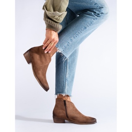 W. Potocki Ruskeat mokkanahkaiset cowboysaappaat Potockilta 1