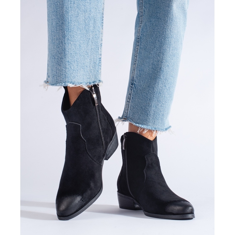 W. Potocki Naisten mustat cowboysaappaat Potocki mokkaa 1