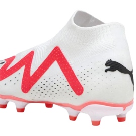 Puma Future Match+ Ll FG/AG 107366 01 valkoiset jalkapallokengät sukan kanssa valkoinen valkoinen 2