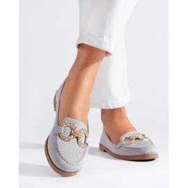 SHELOVET Naisten harmaat mokkanahkaat Shelovvet 1