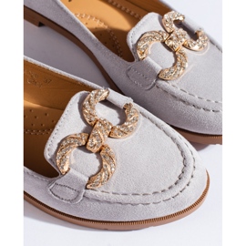 SHELOVET Naisten harmaat mokkanahkaat Shelovvet 2