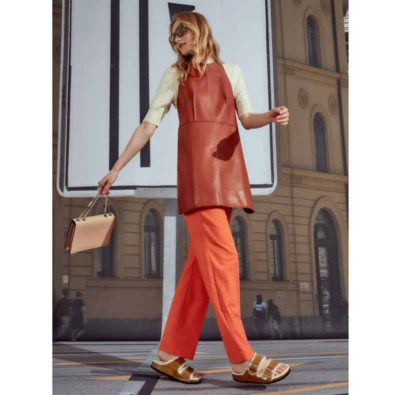 Birkenstock Arizona Shearling Mink W 1001135 varvastossut ruskea 2