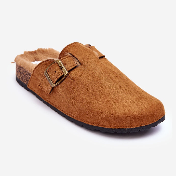 Naisten mokkanahkaiset varvastossut, ruskea Haidamia 1