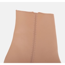 Tyylikkäät nahkaiset nilkkurit Marco Shoes 2363B-755-1 beige 1