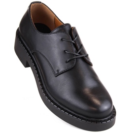 Naisten mustat nauhakengät Sergio Leone BT194 1