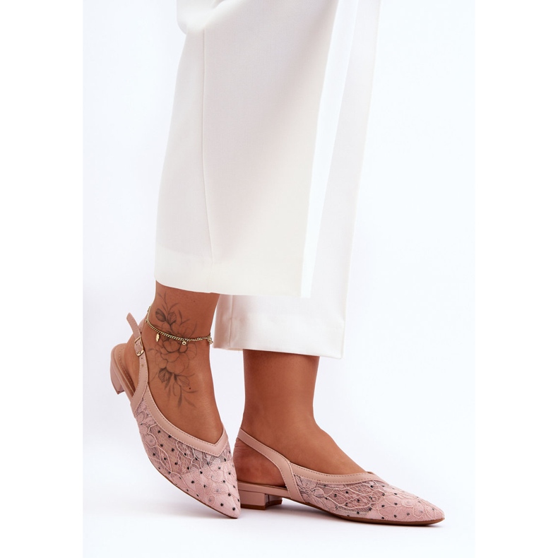 PG1 Naisten vaaleanpunaiset pilkulliset balettiasunnot Adore vaaleanpunainen 1