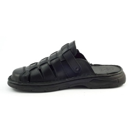 ŁUKPOL Miesten tossut 860 mustat 2