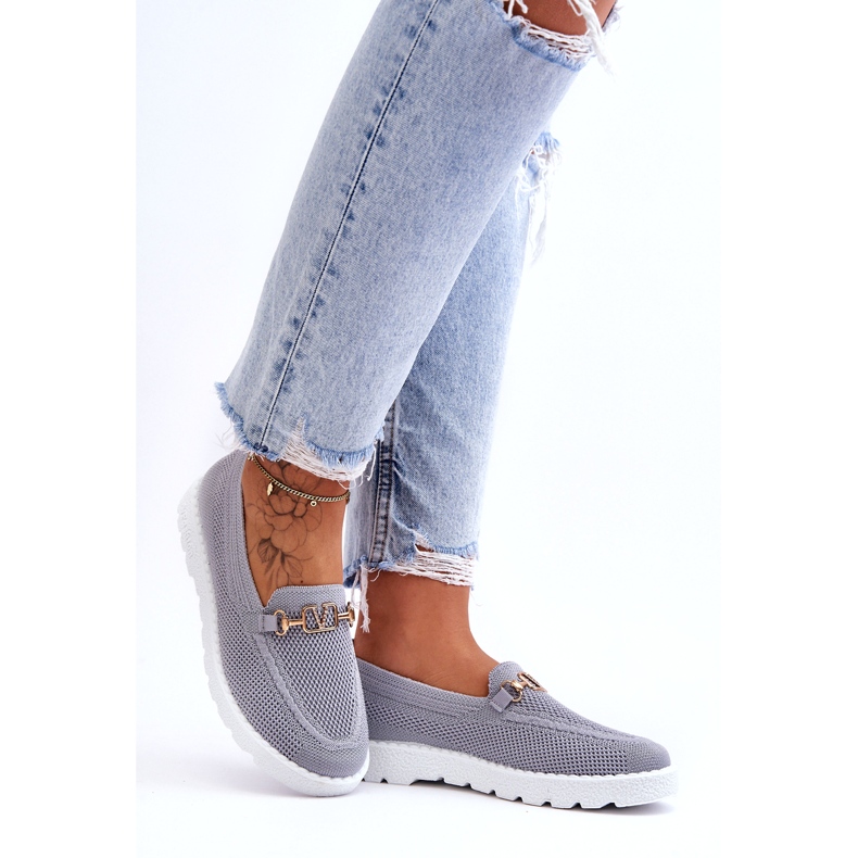 PM1 Naisten Slip-On koristellut tennarit Harmaa Alena 4
