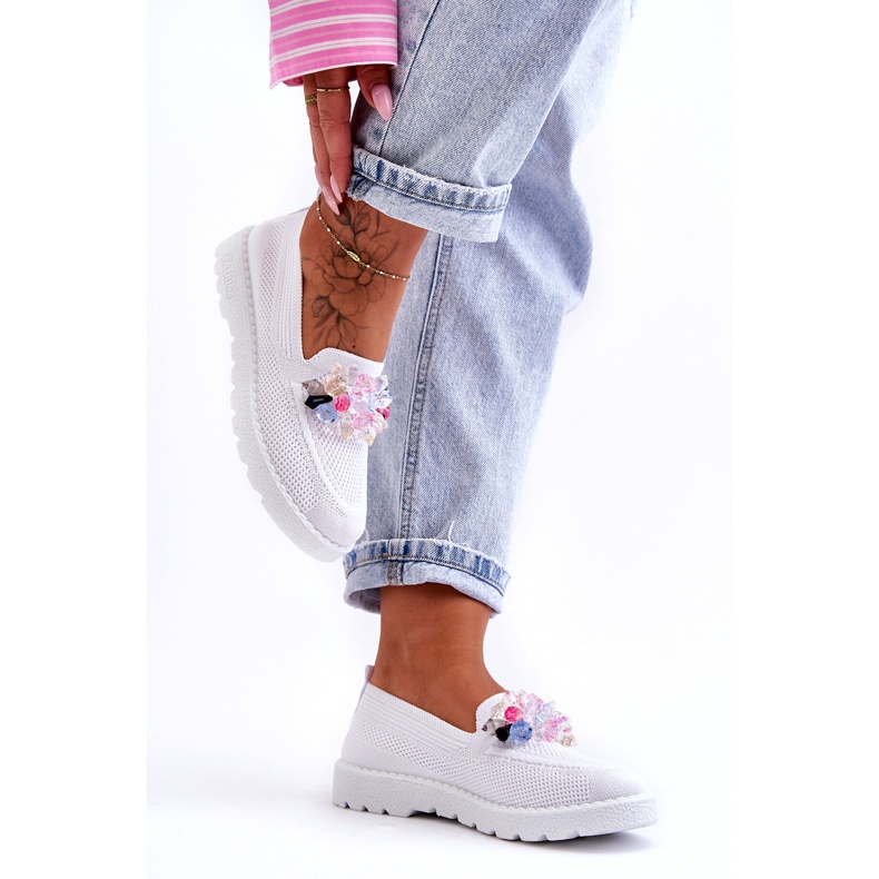 PM1 Naisten lenkkarit, joissa on koristelu White Taylor valkoinen 2