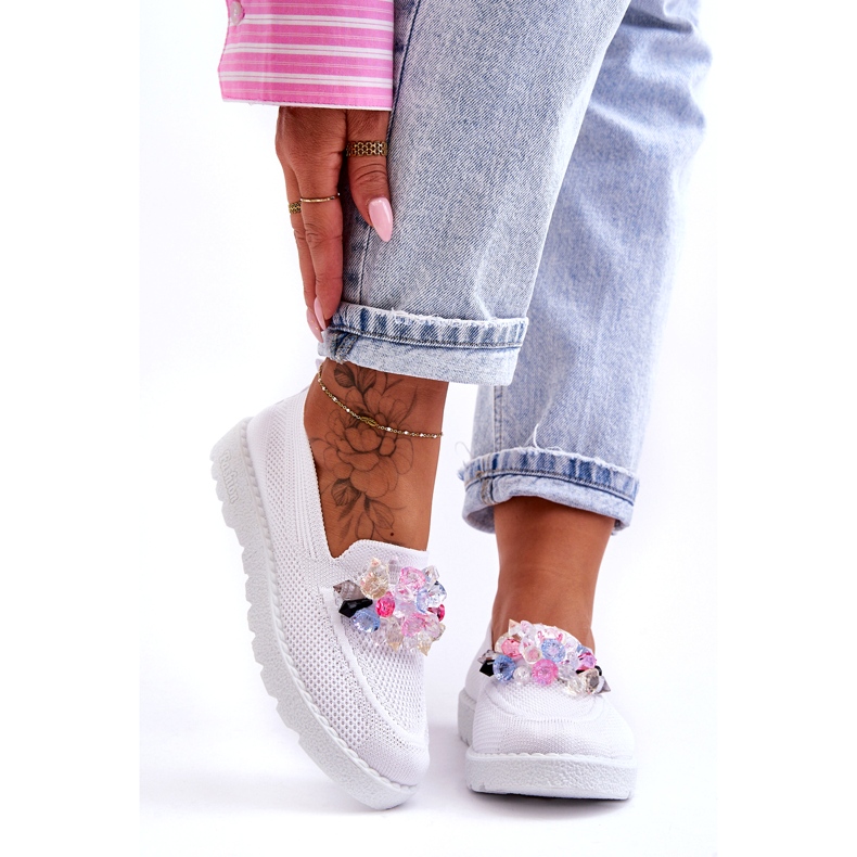 PM1 Naisten lenkkarit, joissa on koristelu White Taylor valkoinen 4