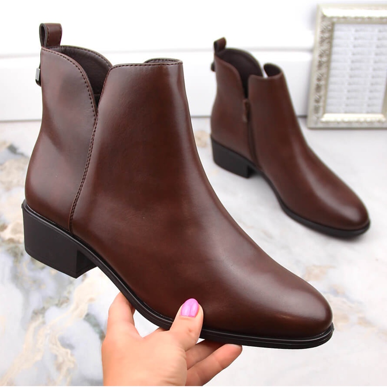 Naisten Chelsea-saappaat, eristetty ruskea, Sergio Leone BT606 1