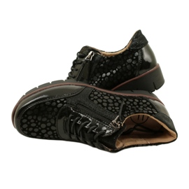 Filippo DP4912/23 BK nahkaiset tennarit, mustat 4