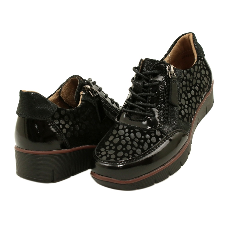 Filippo DP4912/23 BK nahkaiset tennarit, mustat 3