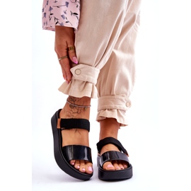 ZAXY Vegan Velcro Sandaalit HH285282 Musta 1