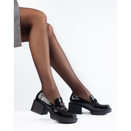 Mustat patentoidut Shelovet-korkokengät 2