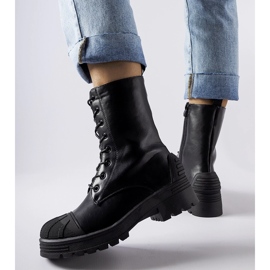 Mustat työkengät, joissa paksu Manara-pohja 1