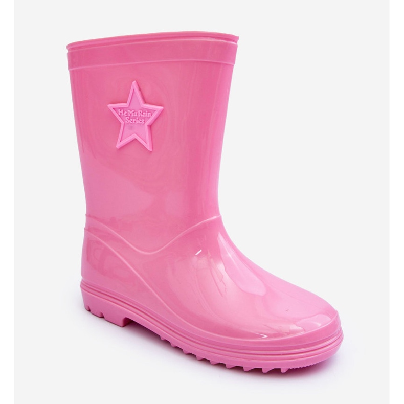 PG3 Lasten kumiset Wellington Boots Pink Malvi vaaleanpunainen 1