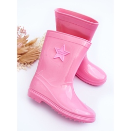PG3 Lasten kumiset Wellington Boots Pink Malvi vaaleanpunainen 4