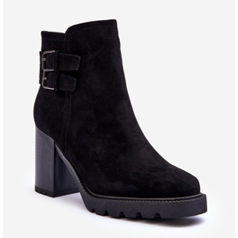 Mustat mokkanahkaiset korkeakorkokengät Makeline 1