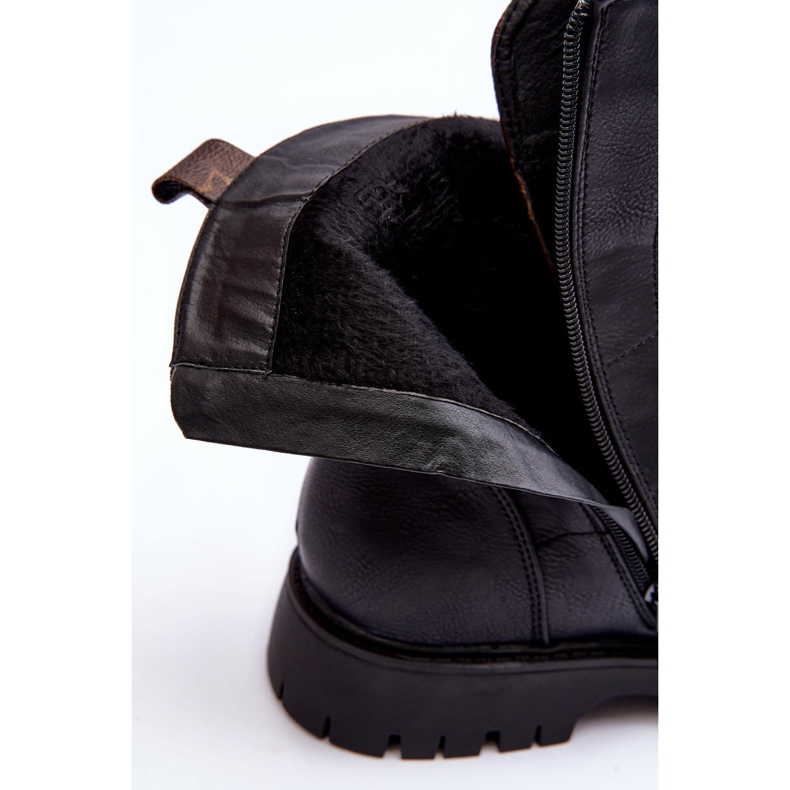 Nahkasaappaat, mustat Lonevis ruskea 2