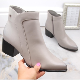 Naisten eristetyt korkeakorkoiset saappaat, harmaa Sergio Leone BT633 1