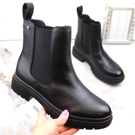 Naisten Chelsea-saappaat, musta, Potocki SZ12201 1