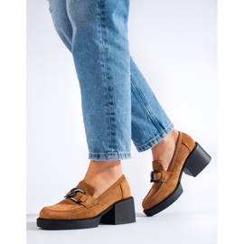 Shelovet naisten kamelin mokkakorkokengät ruskea 2