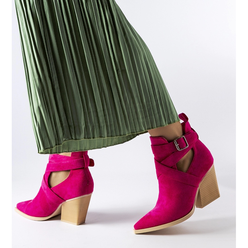 Vaaleanpunaiset cowboysaappaat, joissa on Duclos-leikkaukset vaaleanpunainen 1