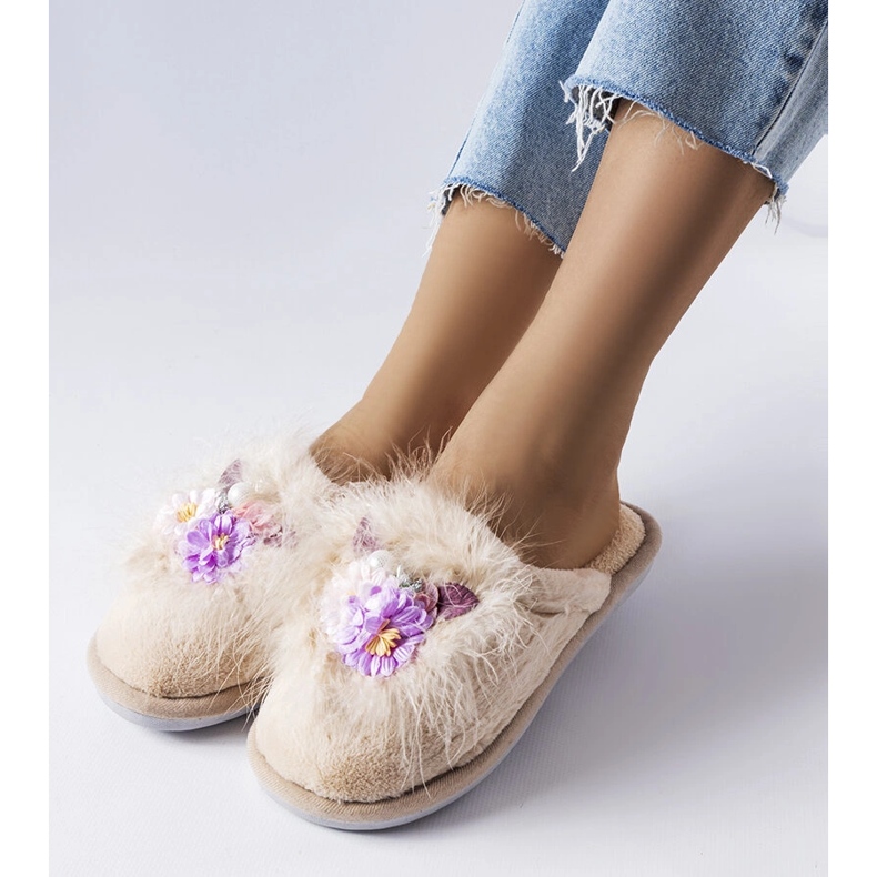 Molyn beigenväriset naisten tossut 1