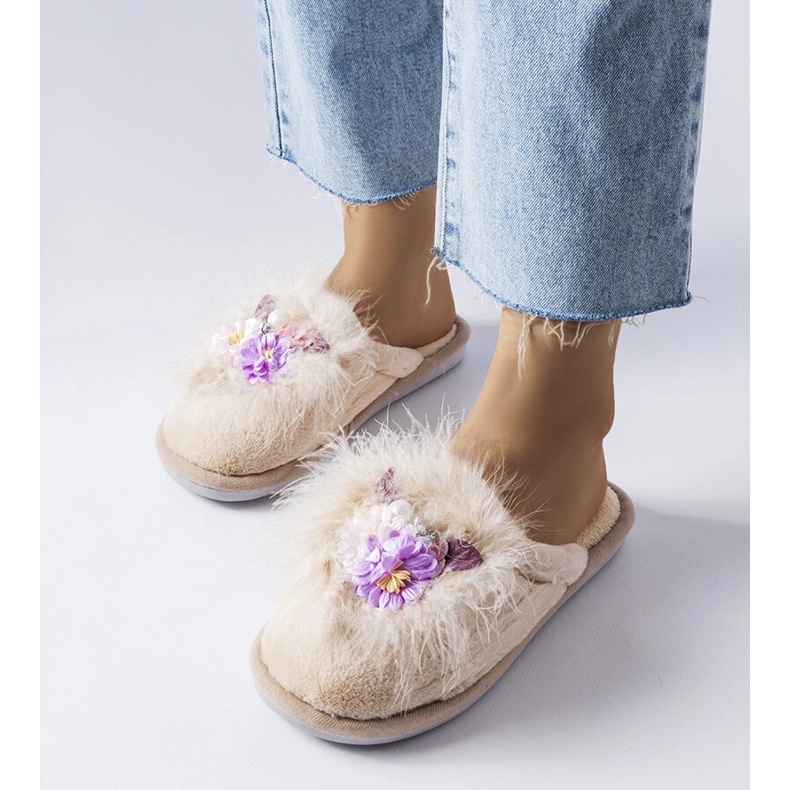 Molyn beigenväriset naisten tossut 2