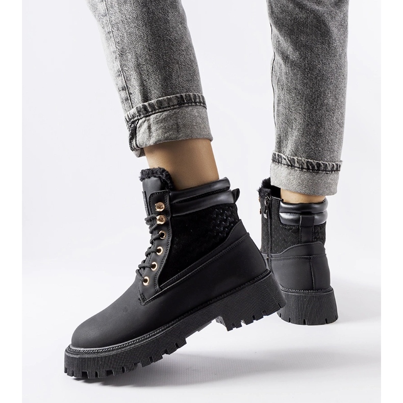 Mustat eristetyt Foca-saappaat 1