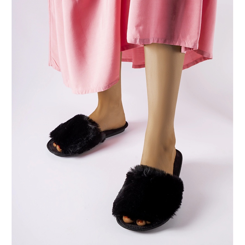 Inblu Giacomo mustat tossut turkisella 1