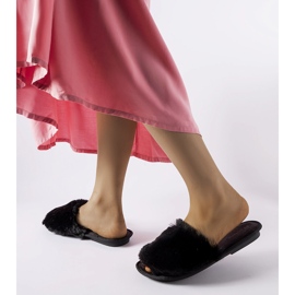 Inblu Giacomo mustat tossut turkisella 2