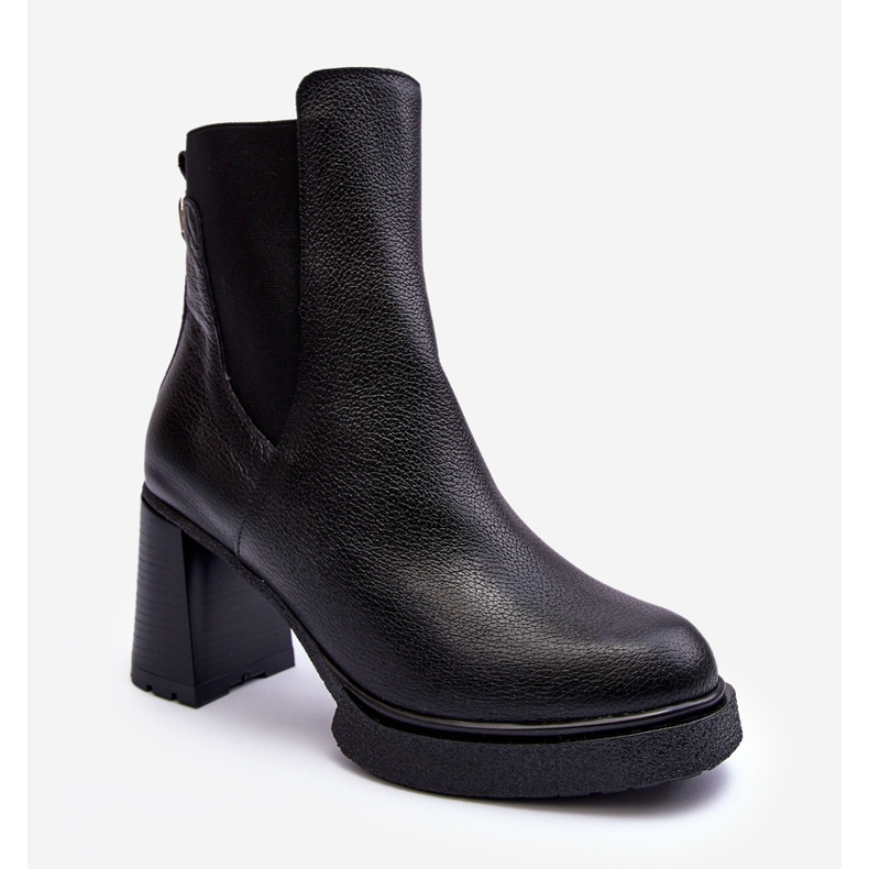 Lemar Liresa mustat nahkaiset nilkkurit 1