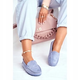 Evento Naisten mokkasiinit Mokkanahka Morreno sininen 3