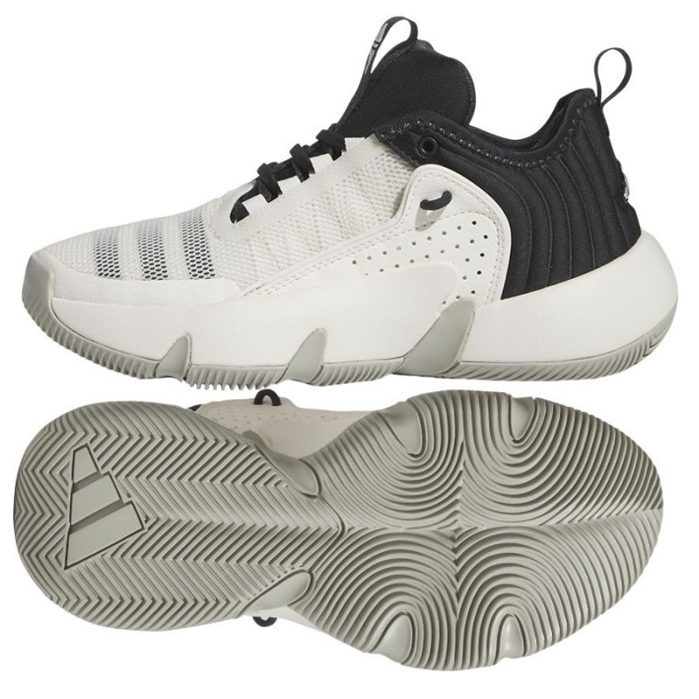 Adidas Trae Unlimited Jr IG0704 koripallokengät valkoinen 1