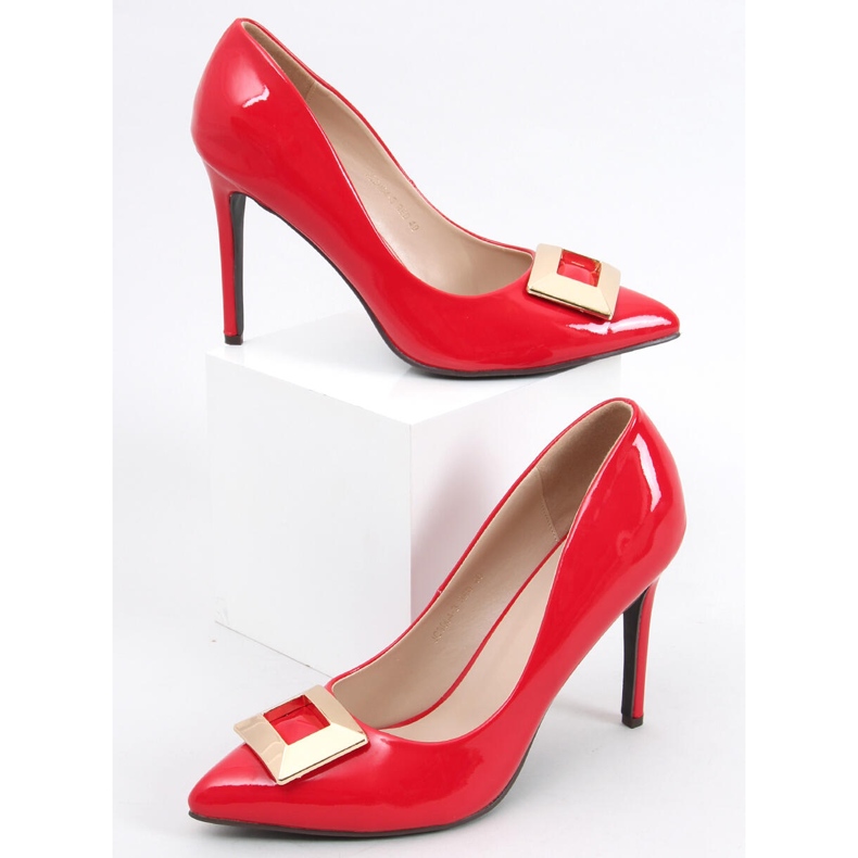 Lakatut pinssit Margaret Red punainen 1