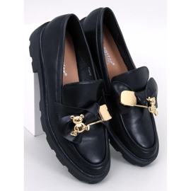 Loaferit kultaisella karhulla Honey Black musta 1
