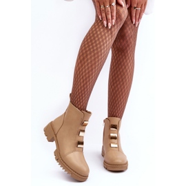 Beiget Azulenn Nahkasaappaat 2