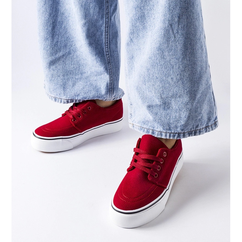 Punaiset Abboudin ekologiset mokkanahkalenkkarit punainen 1