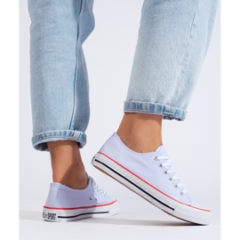 Naisten klassiset valkoiset Shelovet-lenkkarit valkoinen 2