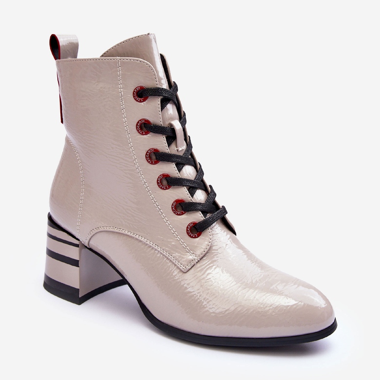 Patenttikorkokengät S.Barski MR870-49 vaaleanharmaa 2