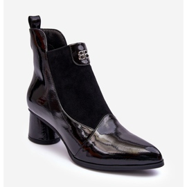 Nahkaiset korkokengät S.Barski MR870-96 Musta 1