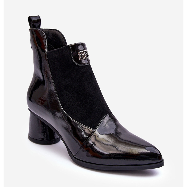 Nahkaiset korkokengät S.Barski MR870-96 Musta 1