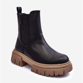 Eristetyt massiiviset Chelsea-saappaat Big Star MM274606 Musta 2