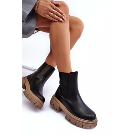 Eristetyt massiiviset Chelsea-saappaat Big Star MM274606 Musta 1