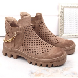 Potocki W WOL179B mokkanahkanilkkurit, ruskea 2