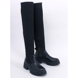 Saappaat, joissa joustava päällinen Rozier Black musta 1