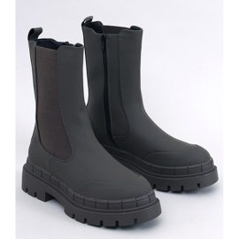 Faime Kaki korkeat Chelsean saappaat vihreä 1